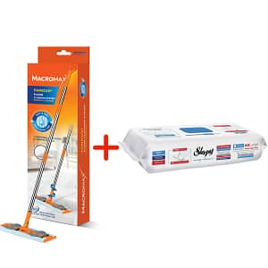 PACHET PROMO- Lavete umede pentru curatare pardoseli SLEEPY EASY CLEAN+NEW Mop curățare Uscata&Umeda MACROMAX